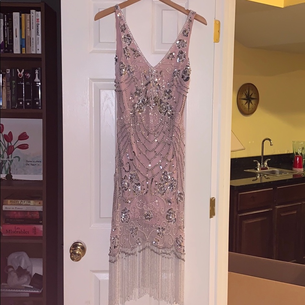 Frock and Frill Pink 1920’s styled dress